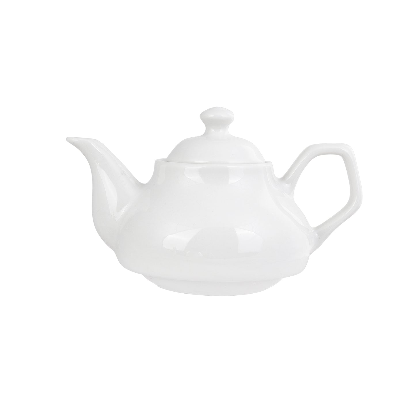 Set de Ceainice inox Karaca cu Ceainic din Porțelan, 3 bucăți, Mediu, Argintiu