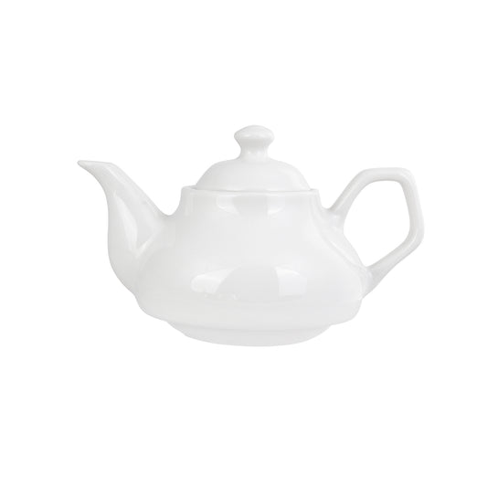 Karaca Stainless Steel Teapot Set with Porcelain Teapot, 3 Piece, Medium, Silver