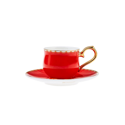 Karaca Unicef Selcuk Method & Demet Akbag Coffee Cup Set 90 ml for 2 Person
