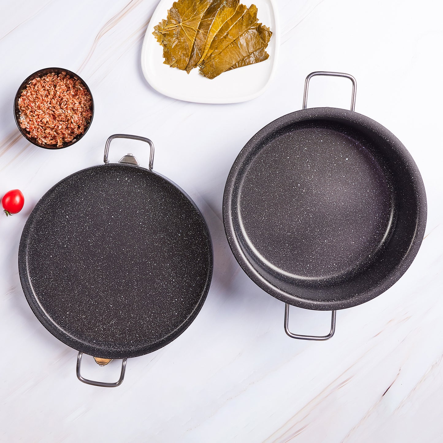 Karaca Mutfaksever Biogranite Saucepan for Stuffed/Wrapped Vine Leaves