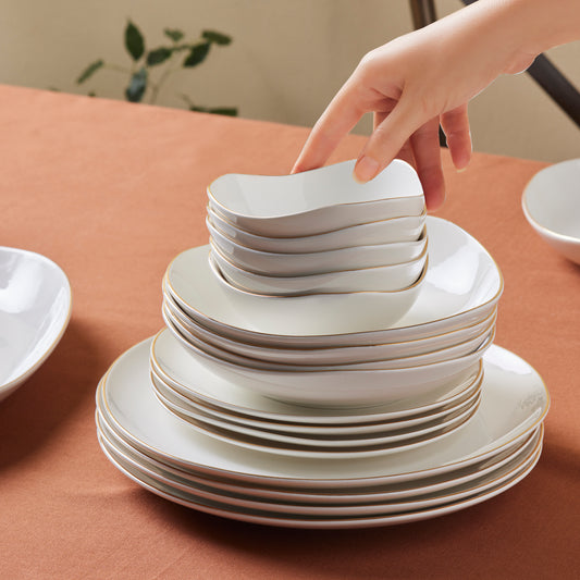 Streamline Middle, 56 Piese, Set de Veselă Pentru 12 persoane