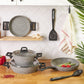 Karaca Biogranit Stella 8 Piece Cookware Set – With Serveware Gift