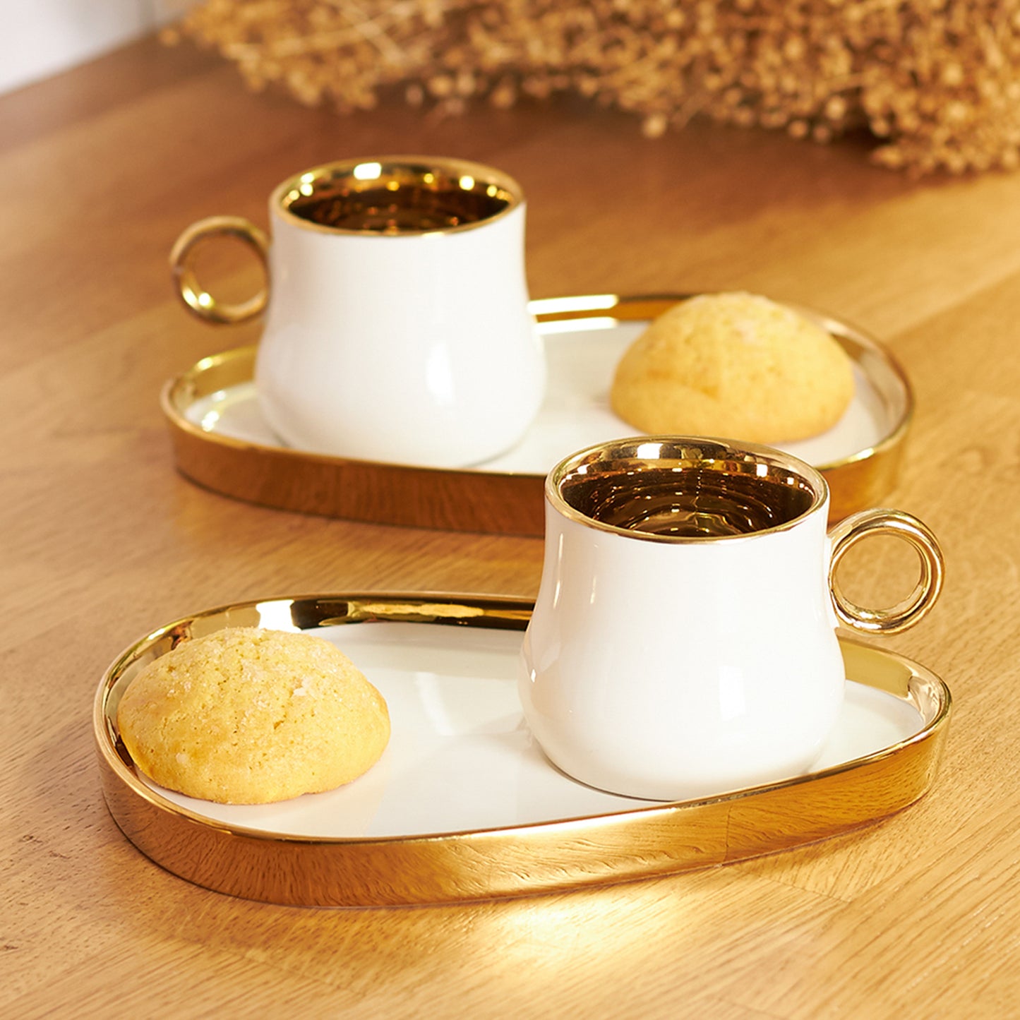 Karaca Klara 4 Pieces Coffee Cup Set For 2 Person