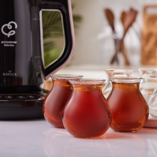 Karaca Tatlıcan 6 piece tea glass set by Refika