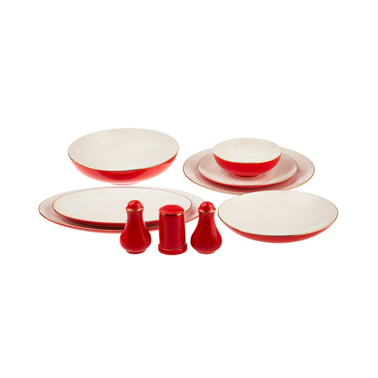 Karaca Porcelain Dinnerware Set for 12, 58 Piece, Multi