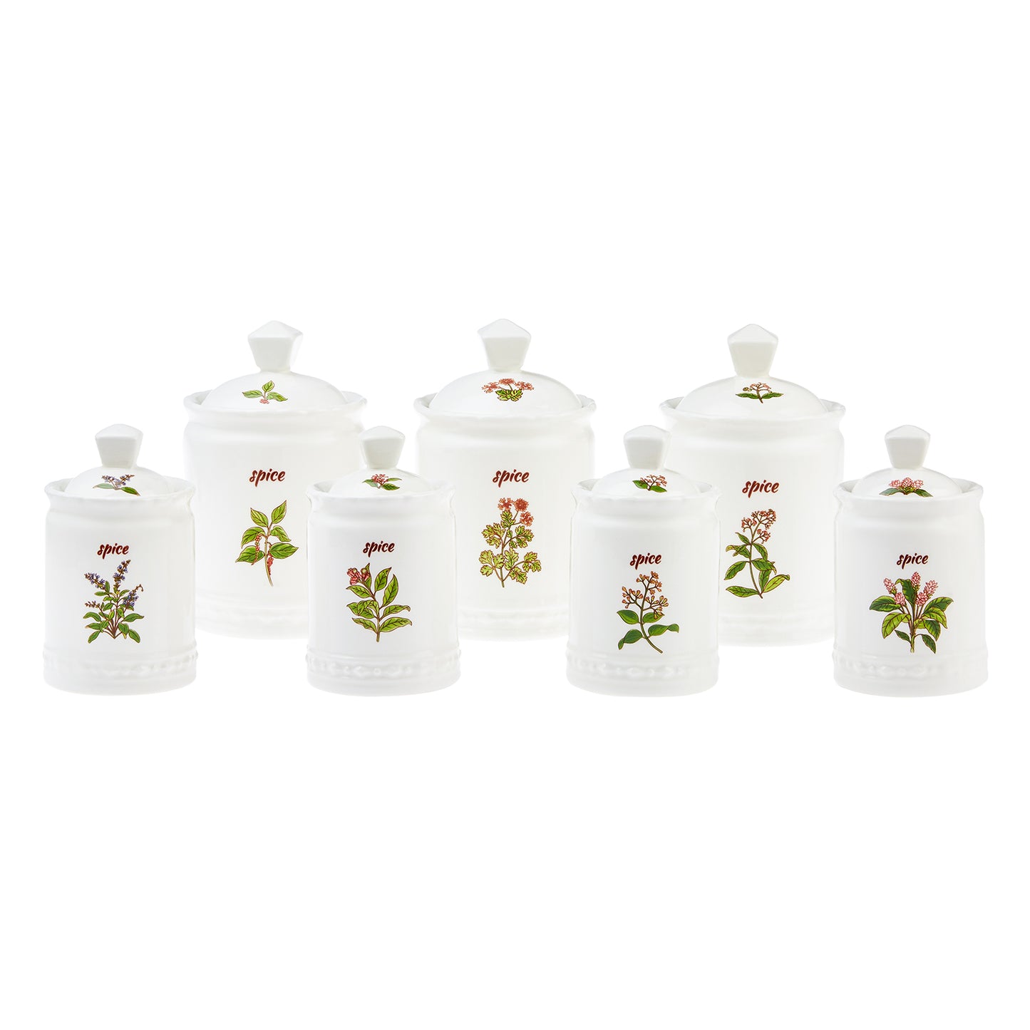 Karaca Woodland 7 Piece Spice Jar Set