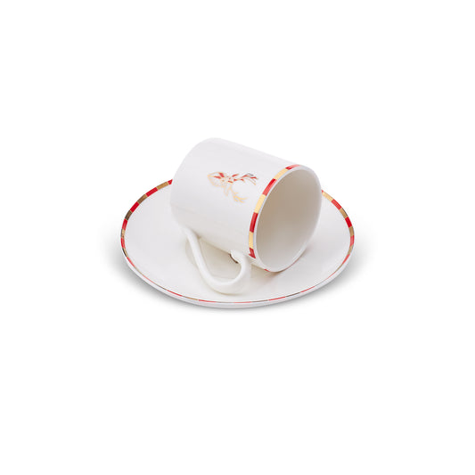 Set cești de cafea Aries Red Column, Pentru 1 persoane, 90 ml