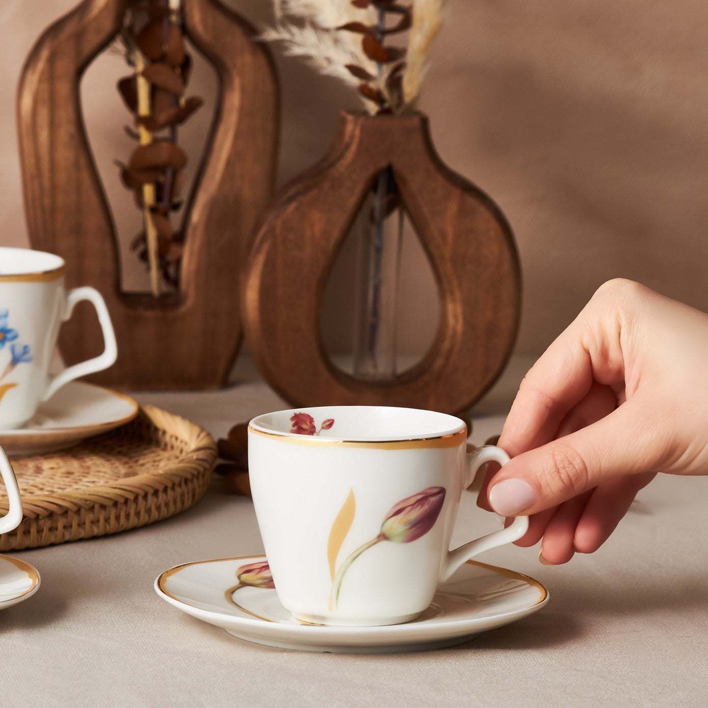 Karaca Revive Tea Cup Set for 6 Person