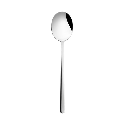 Bead, Stainless Steel Dessert Spoon, Silver