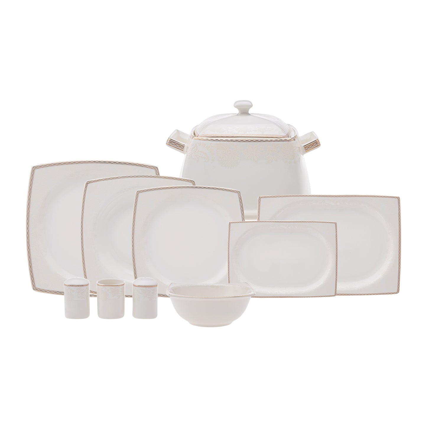 Karaca Raisa Cream set de vesela 60 piese pentru 12 persoane