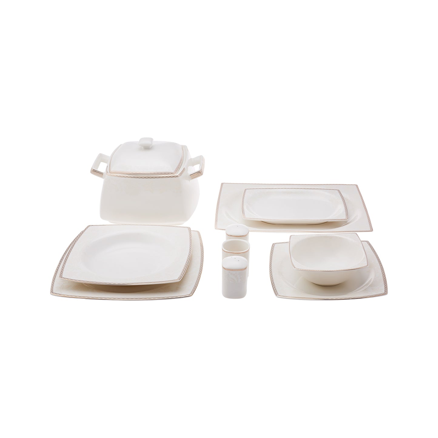 Karaca Raisa Cream set de vesela 60 piese pentru 12 persoane