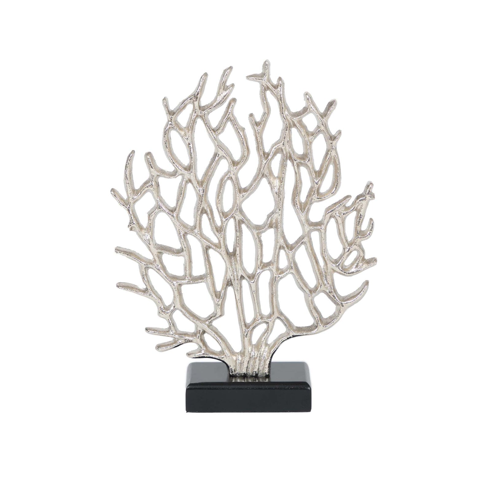 Karaca Home Moroccan Bibelou arbore de coral argintiu, 22 x 6,5 x 29 cm