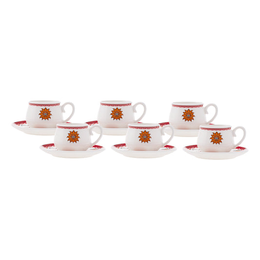 Karaca Hatayi Set of Coffee Cups for 6 Poeple