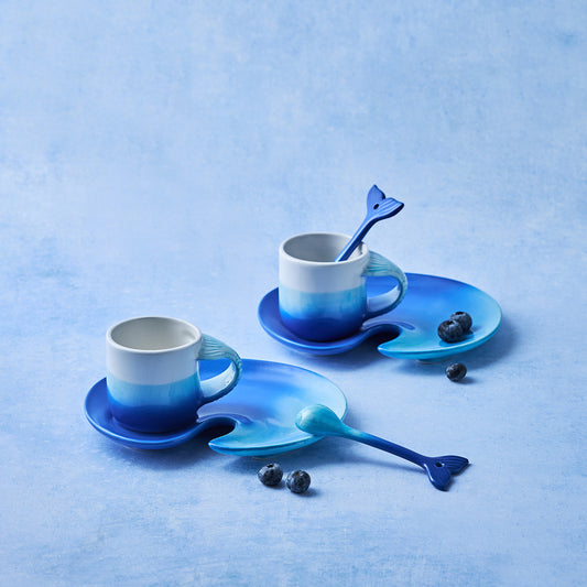 Mermaid, Coffee Cup Set for 2 Person