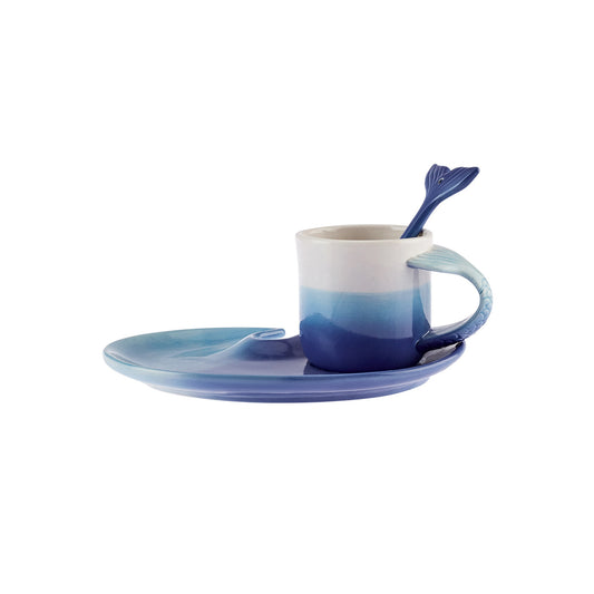 Mermaid, Coffee Cup Set for 2 Person