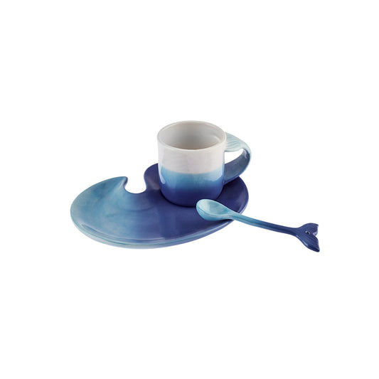 Mermaid, Coffee Cup Set for 2 Person