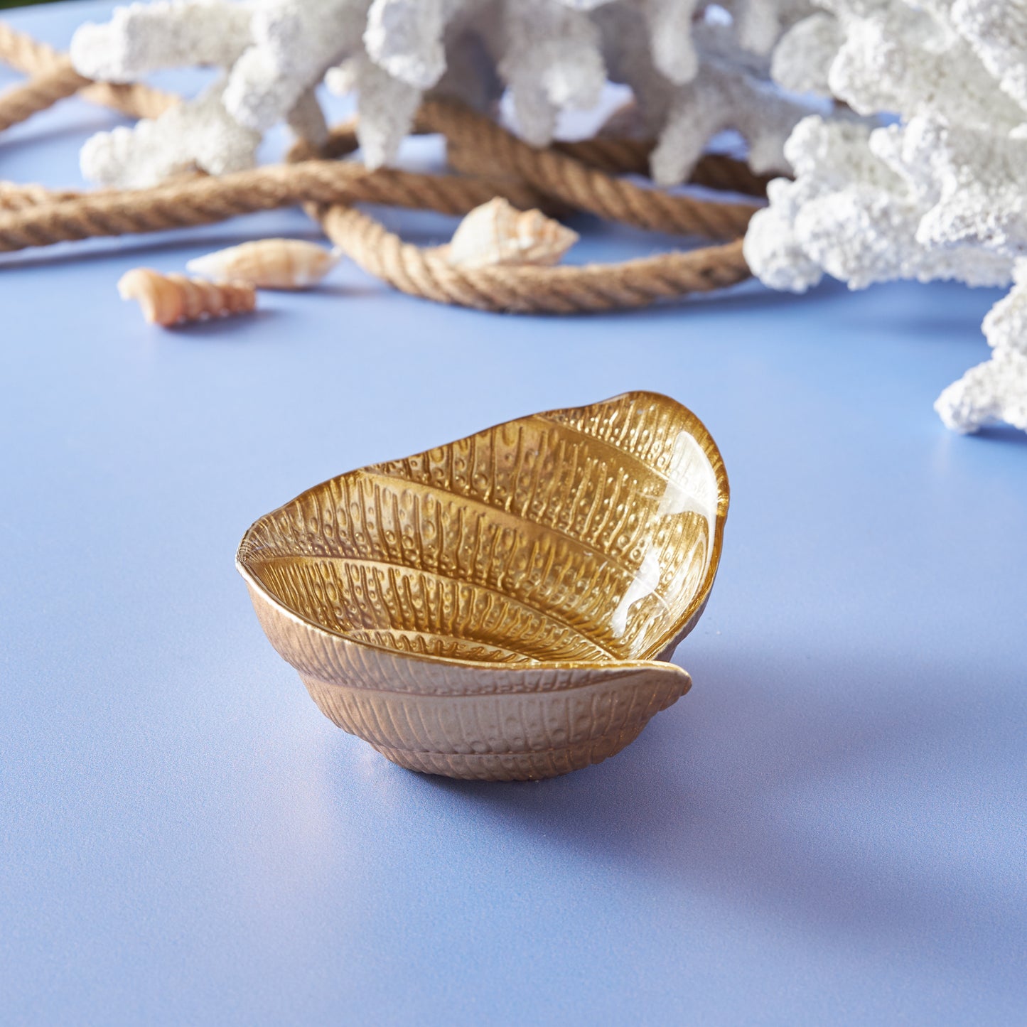 Bol pentru gustări Karaca Aqua Marine Snail auriu, 13 cm