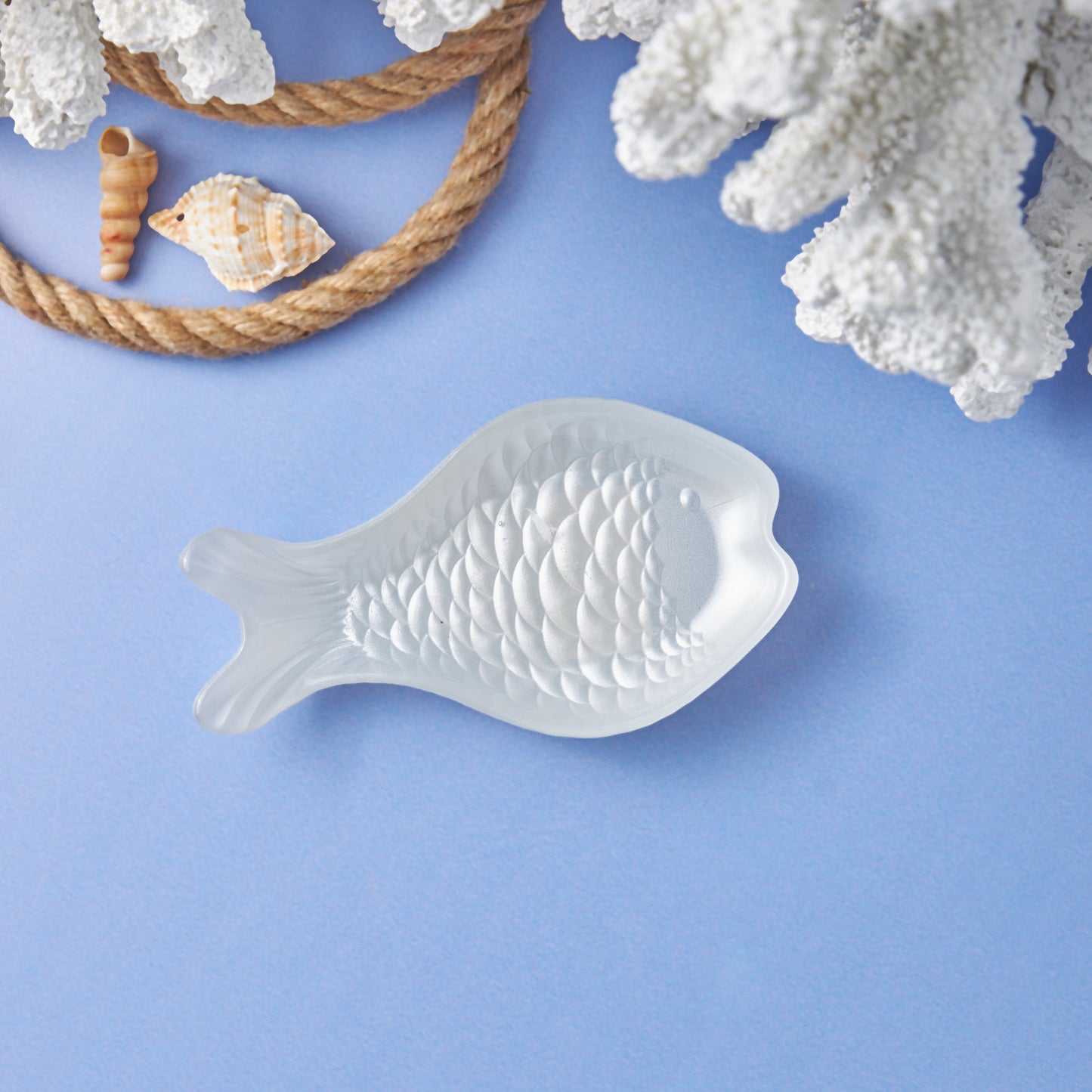 Karaca Aqua Marine Fish, Bol pentru gustări alb, 16 cm