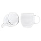 Karaca Set de 2 pahare din sticla borosilicata cu perete dublu 80 ml Transparent