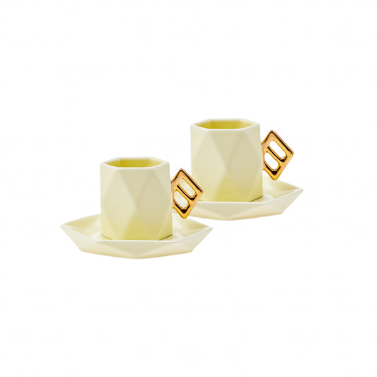 Karaca Kraker Coffee Cup Set for 2 Person 80 ml