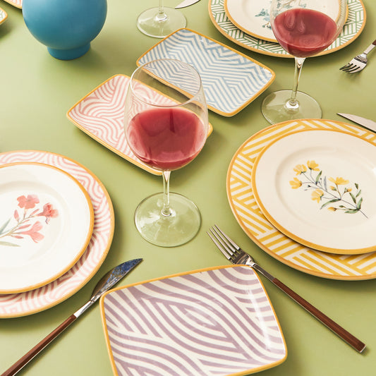 Karaca Botanica New 18 Piece Dinnerware Set for 6 Person