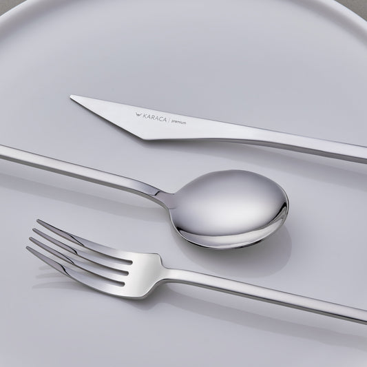 Set De Tacâmuri Premium Karaca Look 316+ Steel, 84 Piese, Pentru 12 Persoane, Cu Cutie