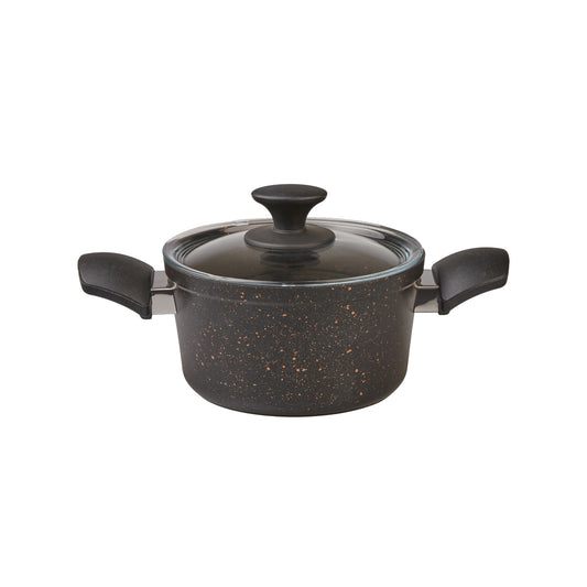 Karaca Biogranit Black Gold Induction Base 7 Piece Cookware Set