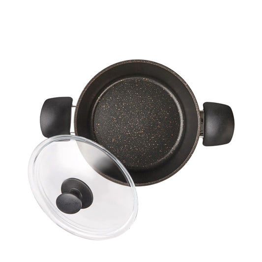 Karaca Biogranit Black Gold Induction Base 7 Piece Cookware Set