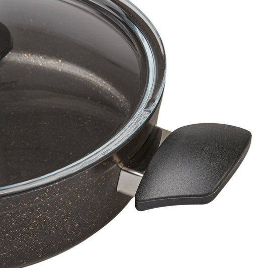 Karaca Biogranit Black Gold Induction Base 7 Piece Cookware Set