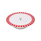 Aries, Porcelain Cake Stand, Red Multi