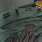 Motto Cotton Comfort, Set de Plapuma, Singura, Petrol