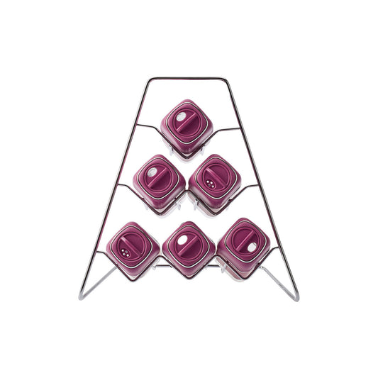 Karaca Horizon Set de condimente din sticlă triunghiular din 7 piese