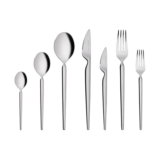 Lady, 84 Piece 316+ Stainless Steel Cutlery Set for 12 People, Silver