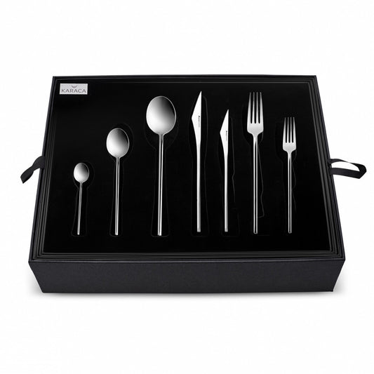 Look, 84 Piece 316+ Stainless Steel Cutlery Set for 12 People, Silver