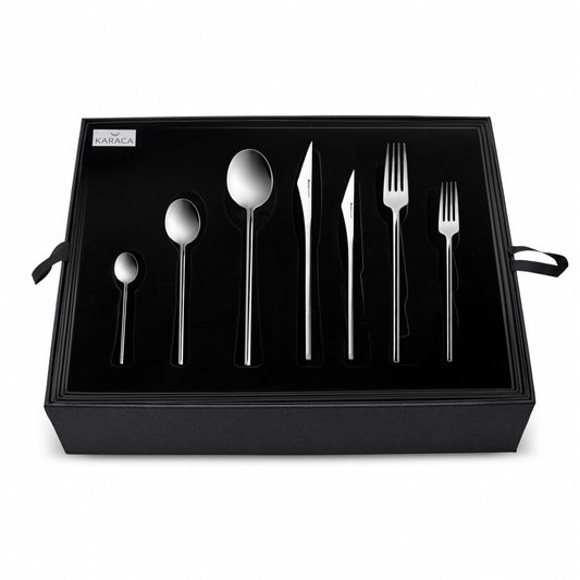 Set De Tacâmuri Premium Karaca Look 316+ Steel, 84 Piese, Pentru 12 Persoane, Cu Cutie