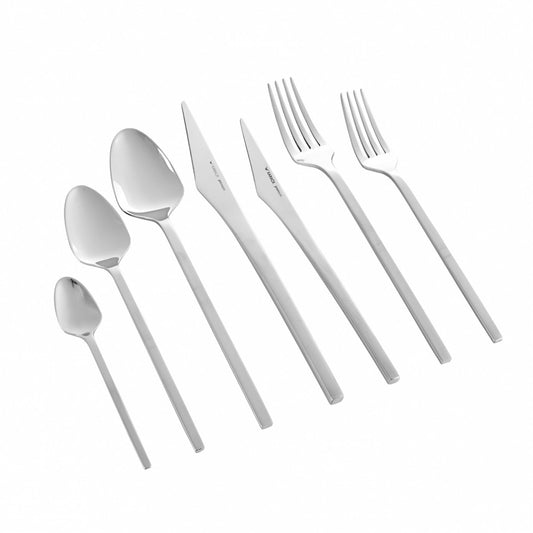 Way, 84 Piece 316+ Stainless Steel Cutlery Set for 12 People, Silver