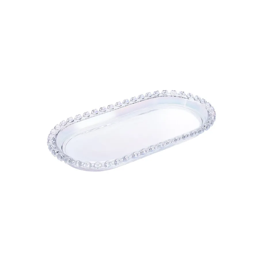 Rory, Glass Serving Platter, 25cm, Transparent
