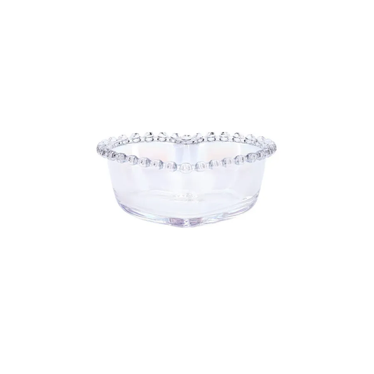 Rory, Heart Glass Soup Bowl, 13cm, Transparent