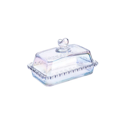 Rory, Glass Sugar Bowl, 17cm, Transparent