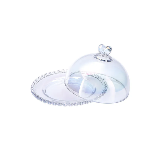 Rory, Glass Cake Dome, 19cm, Transparent