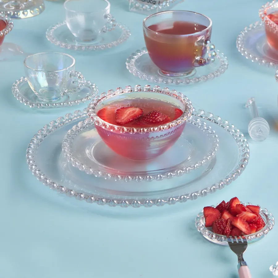 Rory, Glass Serving Platter, 25cm, Transparent