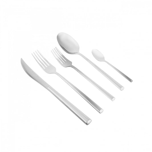 Tivoli, 60 Piece Stainless Steel Cutlery Set for 12 People, Silver
