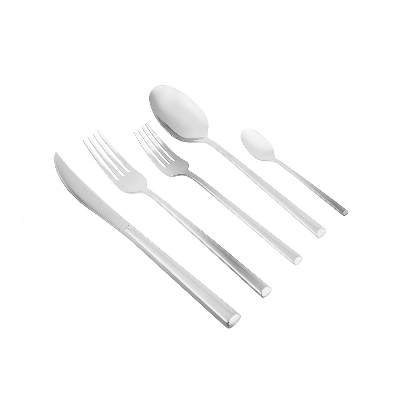 Tivoli, 60 Piece Stainless Steel Cutlery Set for 12 People, Silver