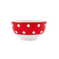 Polka Dot, Porcelain Snack Bowl, 11cm, Red Multi