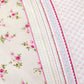 Glen,  100% Bumbac Set Lenjerie de pat, Dubla, Roz