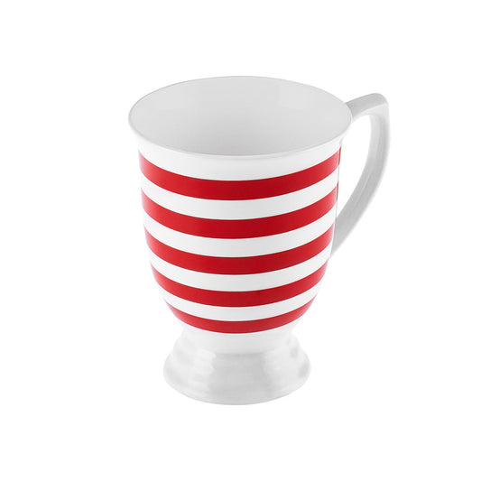 Karaca Polka Dot Striped Porcelain Mug 360 ml