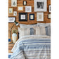 Karaca Home, Aspen, Lenjerie de pat pentru 2 persoane, Bumbac, Albastru, 4 piese