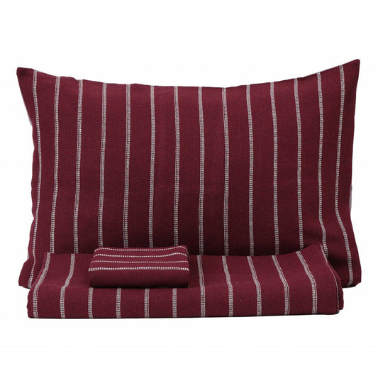 Vella, Bedspread Set, Double, Burgundy