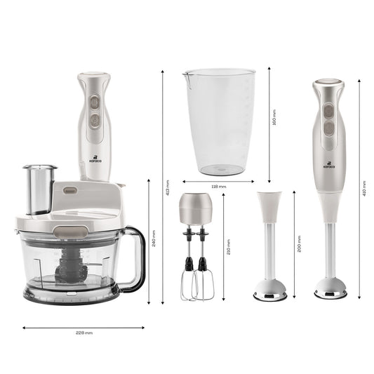 Robot de Bucătărie Karaca Pro-Multimax Iconic Bej 2000 W