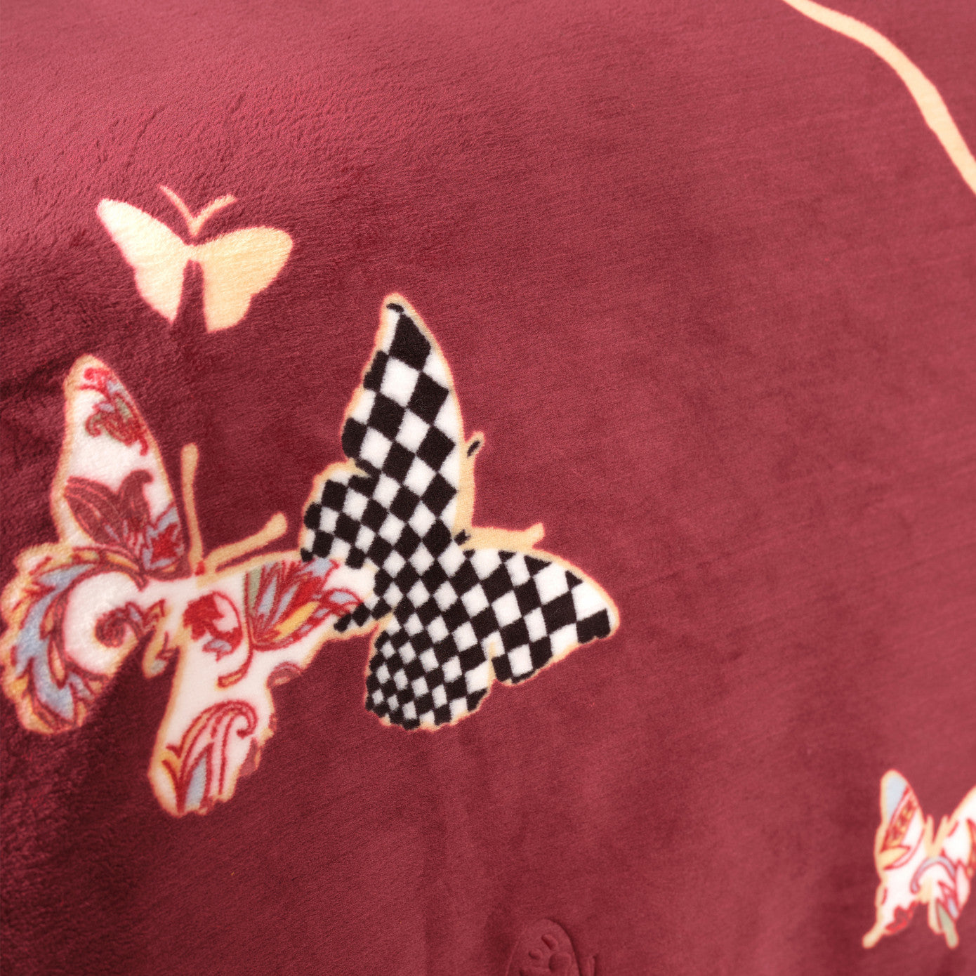 Karaca Home Pătură dublă embosată Burgundy